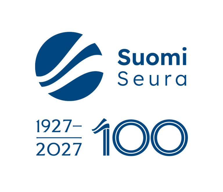 Suomi-Seuran juhlavuoden logo Suomi-Seura 100 1927-2027